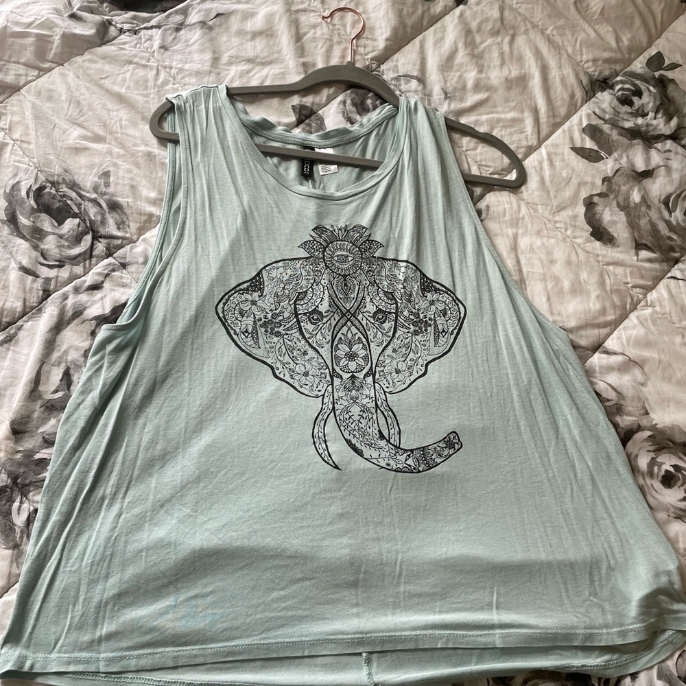 Mint green tank top